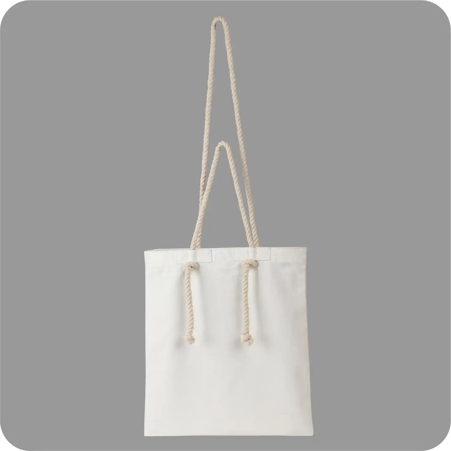 Canvas Bags with Adjustable Handle, with Open Closure for Unisex