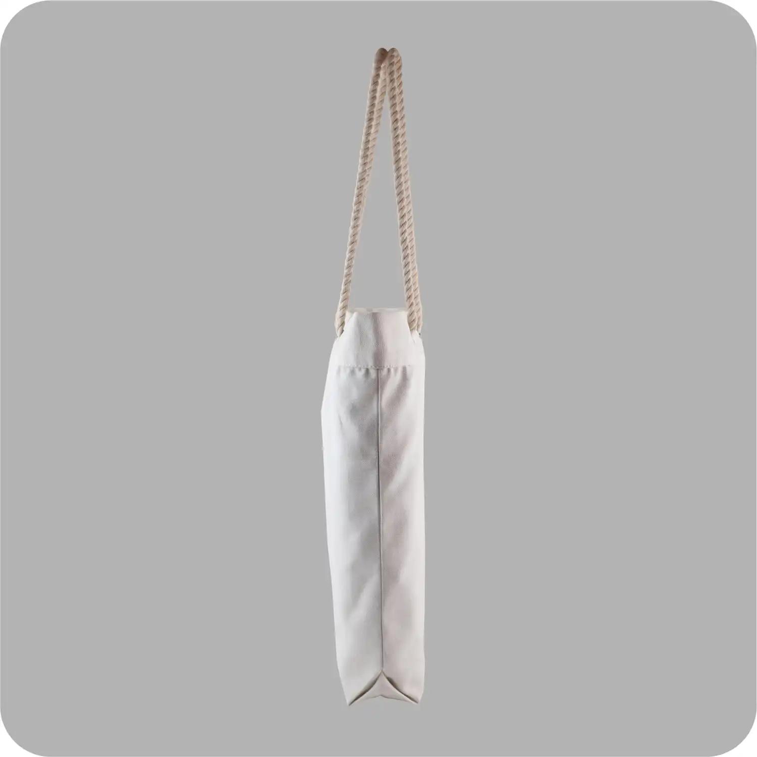 Hippy 15”x16” Inches Robust Handy Off white Canvas Bags