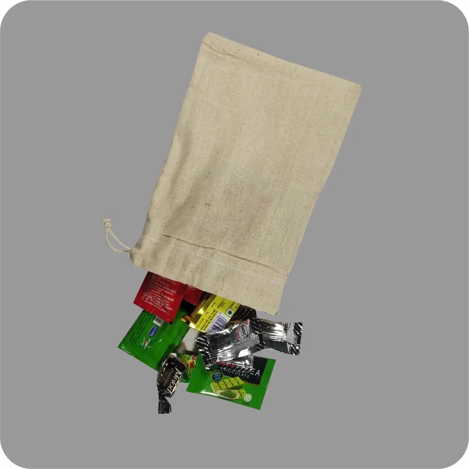 5x7 Inch Cotton Drawstring Pouch