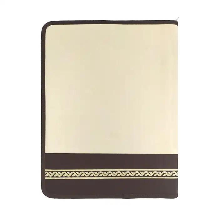 Elegant Dark Brown Patterned File Folder