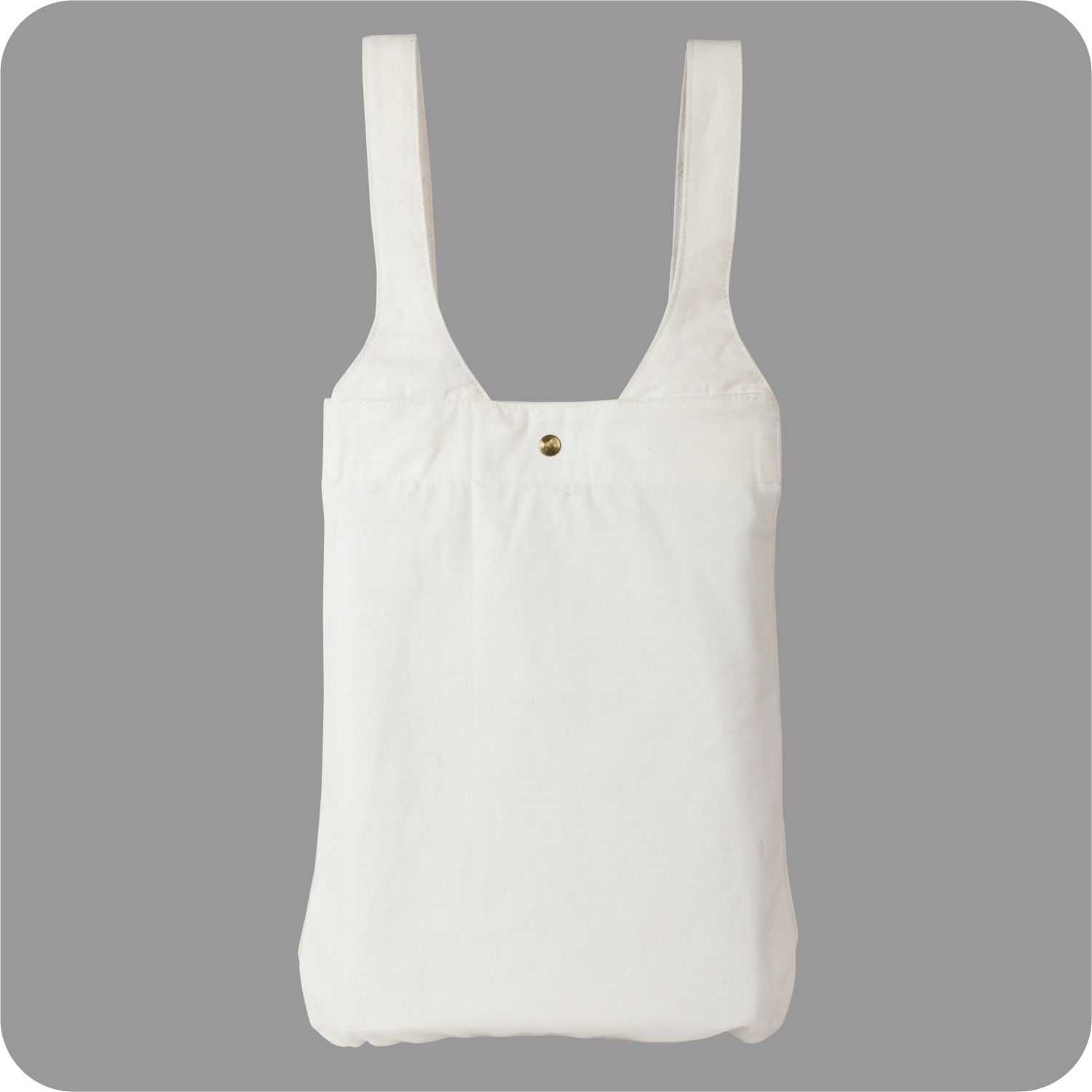 Cotton Fiber , Shoulder / Hand Canvas Bags with Tich Button Closure