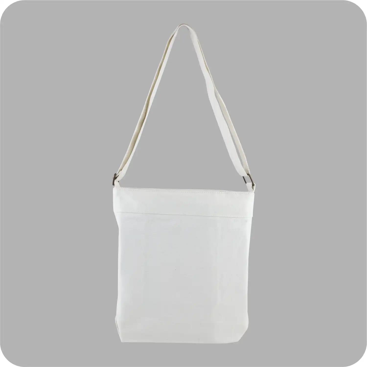 Dashy Cross Body Handle Style Exclusively for Teenagers Off-white Canvas Bags