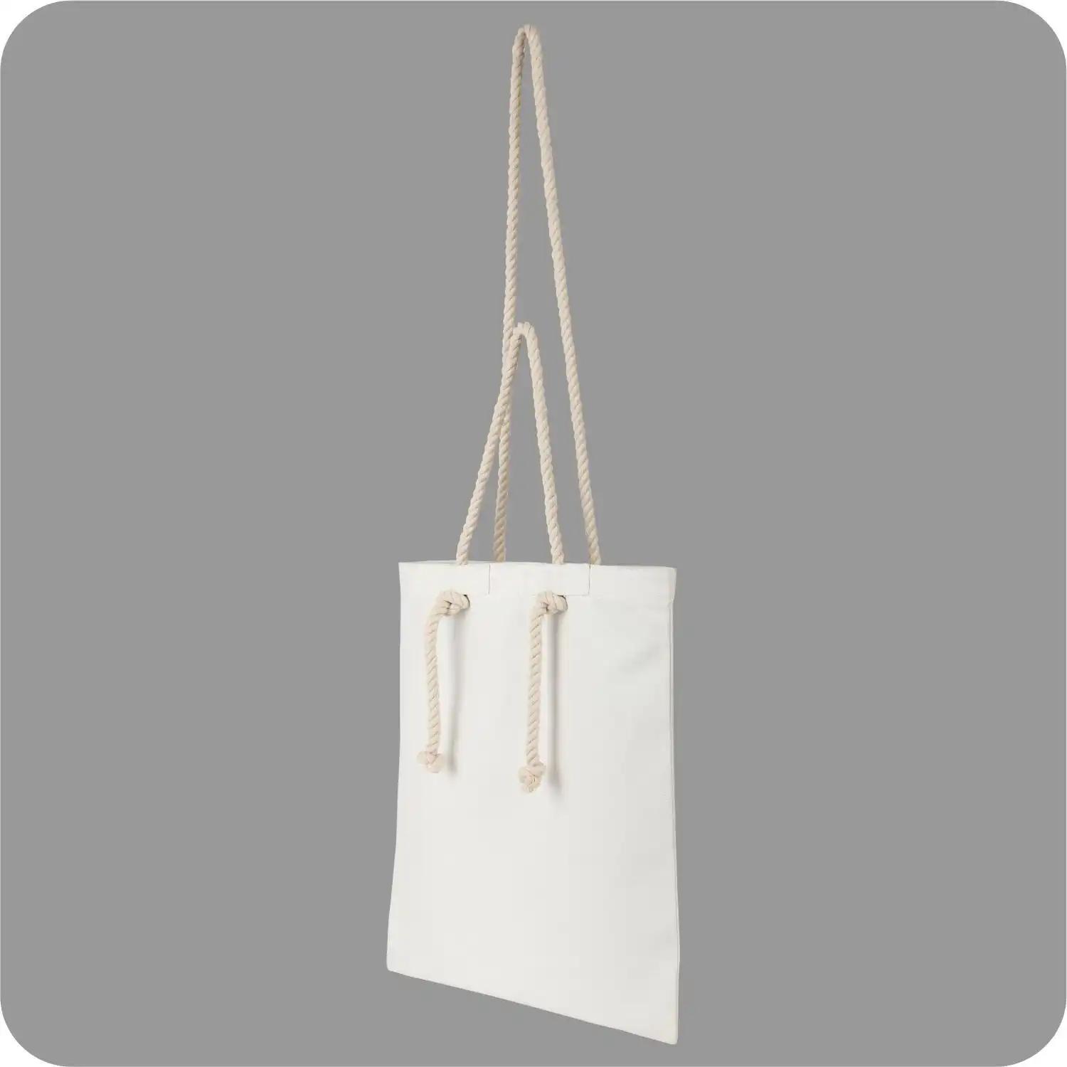 Canvas Bags with Adjustable Handle, with Open Closure for Unisex