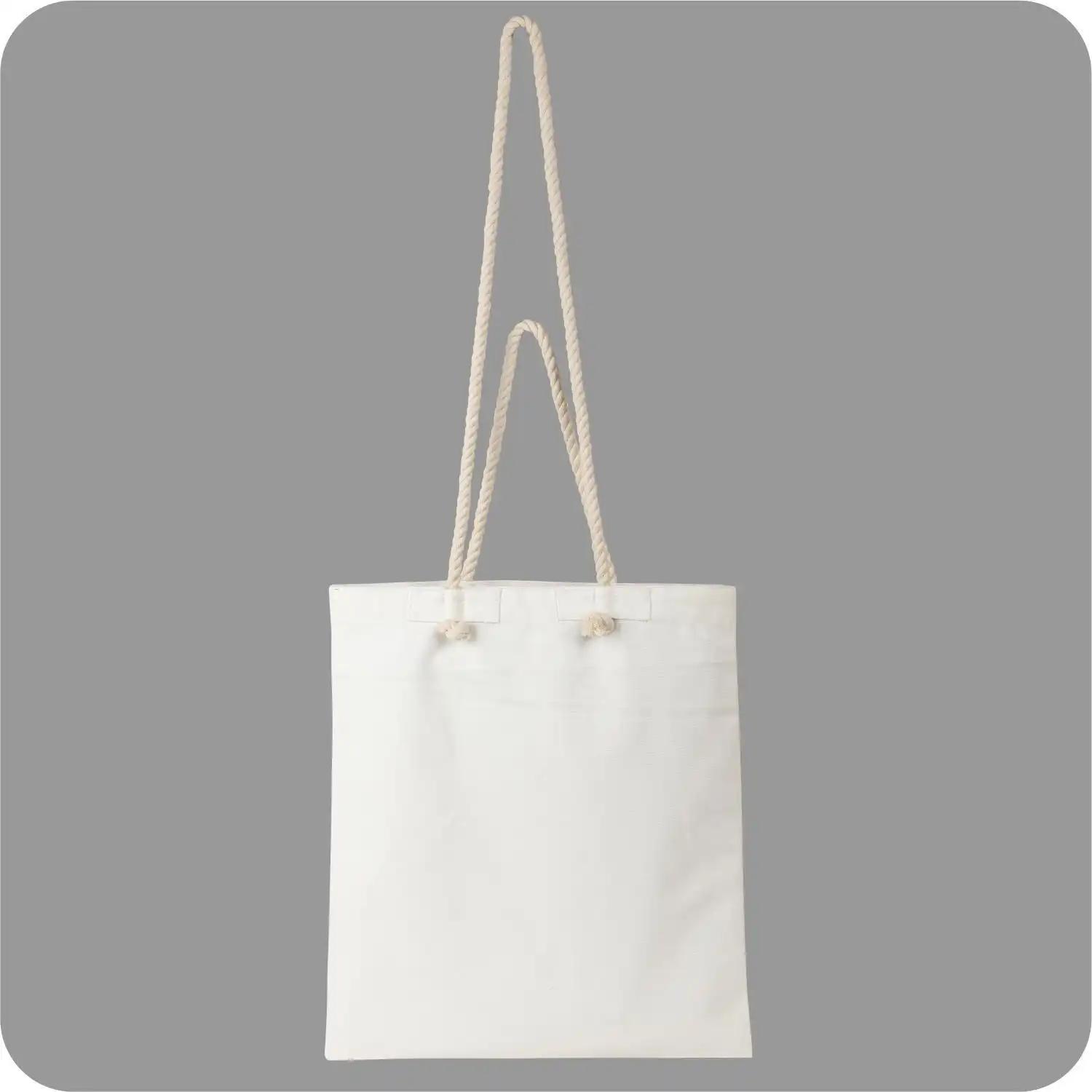 Canvas Bags with Adjustable Handle, with Open Closure for Unisex