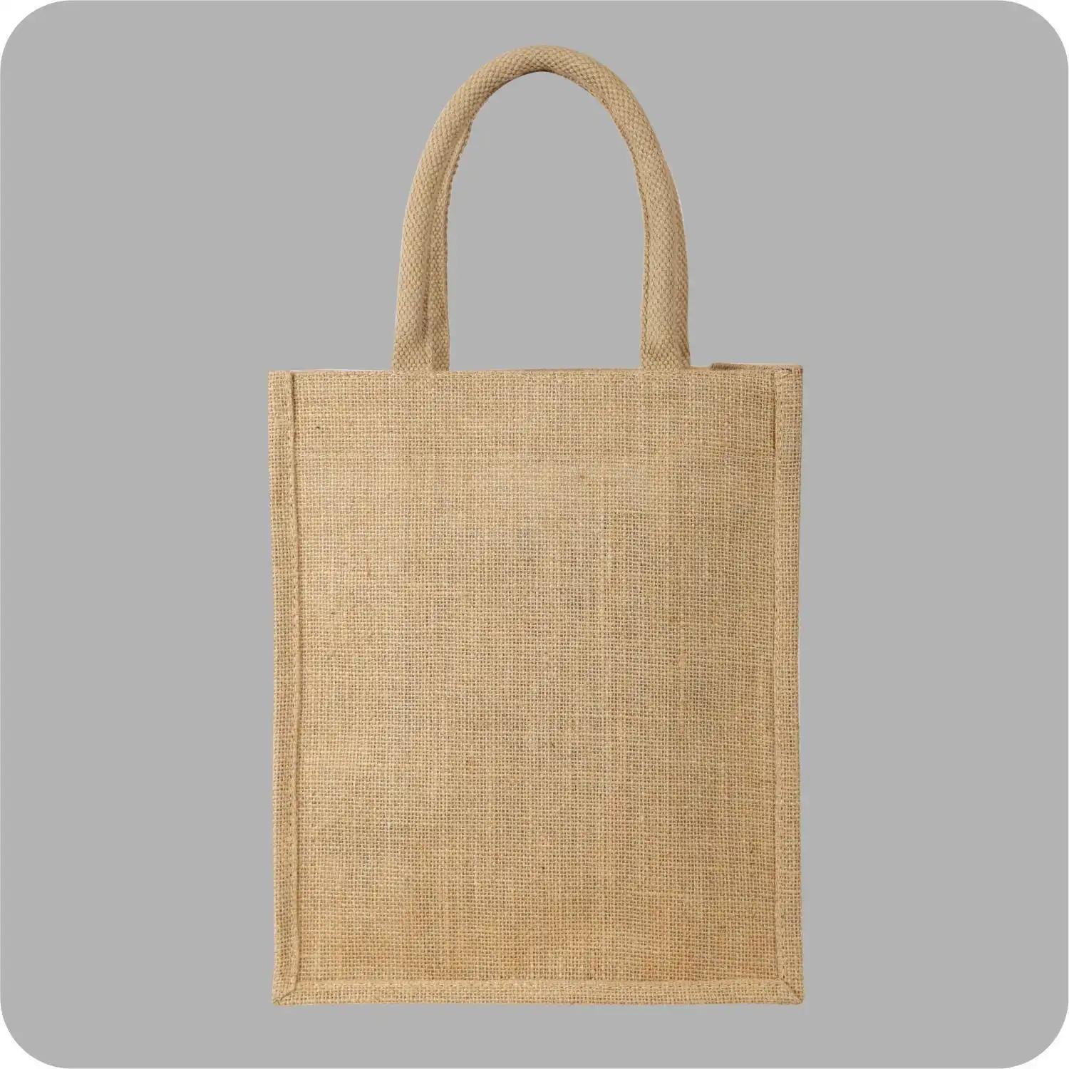 Exclusive Designed Khaki Colored 100% Jute bags Made for Unisex
