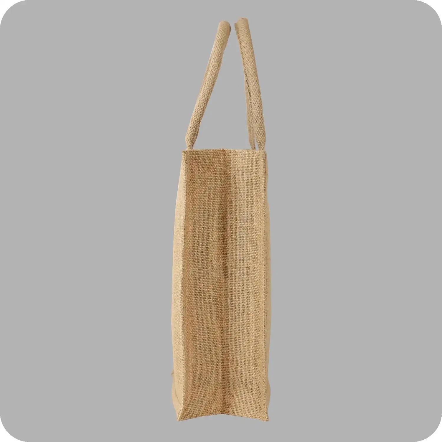 Exclusive Designed Khaki Colored 100% Jute bags Made for Unisex