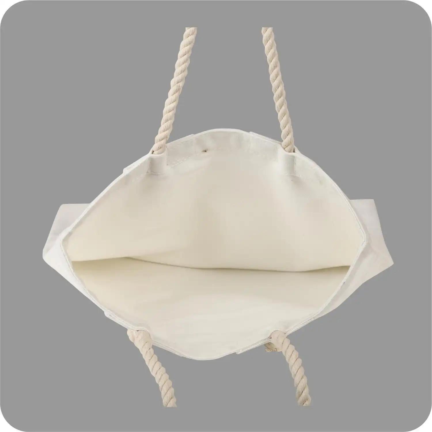 Canvas Bags with Adjustable Handle, with Open Closure for Unisex