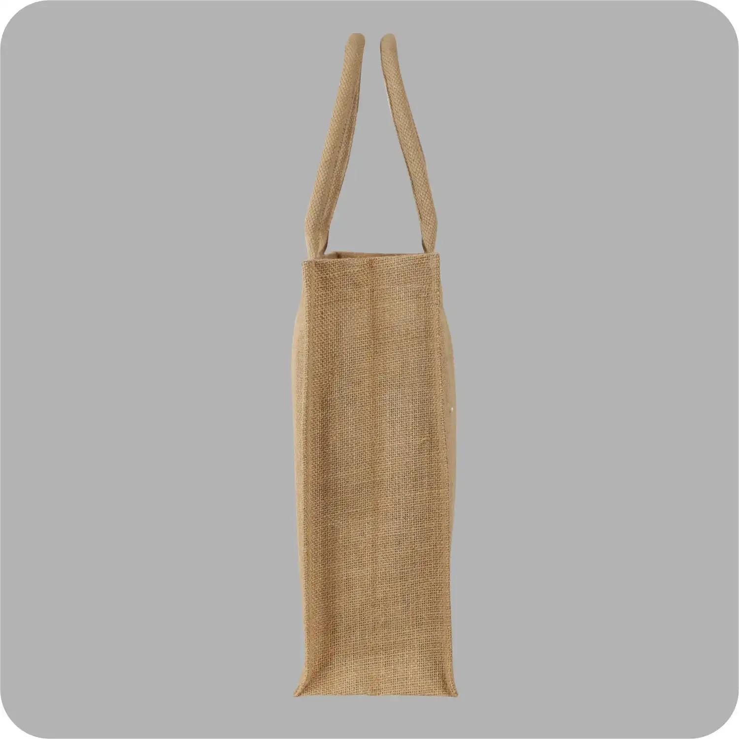 Open Closure Jute Carry Bags Ideal for Shopping Purpose