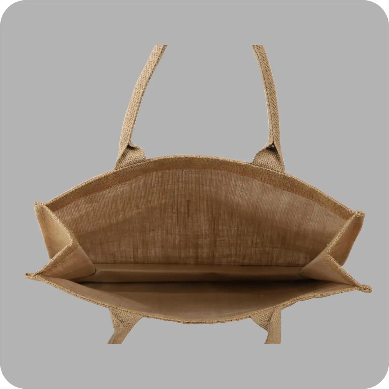 Open Closure Jute Carry Bags Ideal for Shopping Purpose