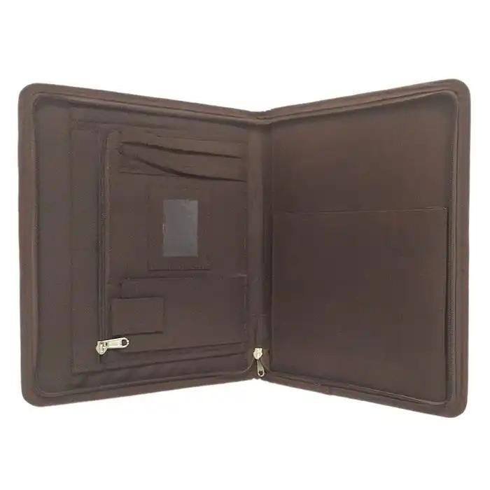 Elegant Dark Brown Patterned File Folder