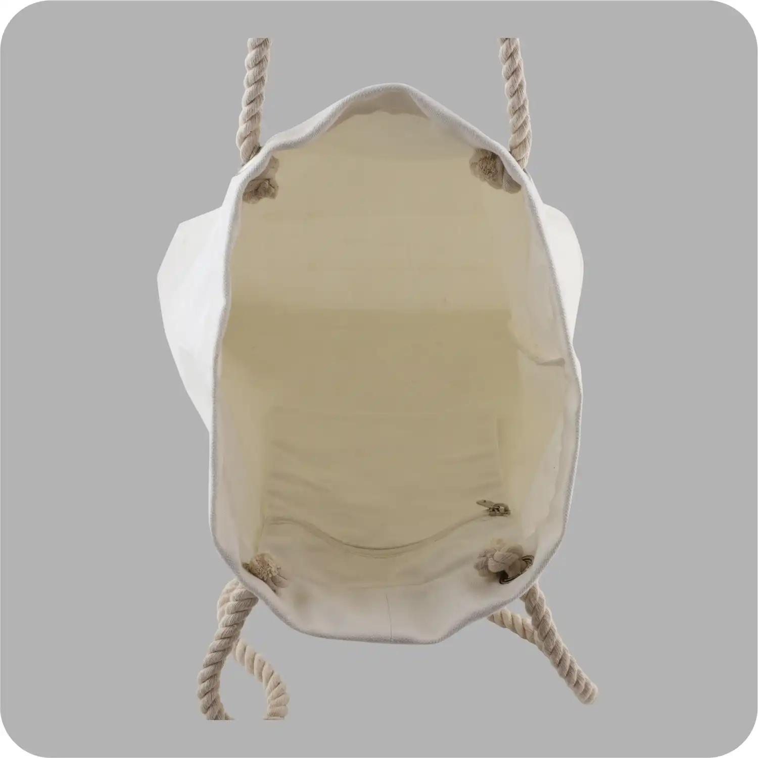 Hippy 15”x16” Inches Robust Handy Off white Canvas Bags